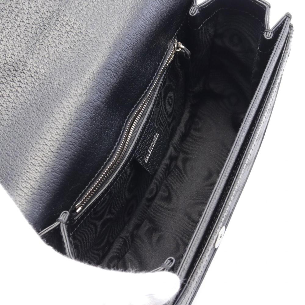 Black Leather Balenciaga Shoulder Bag