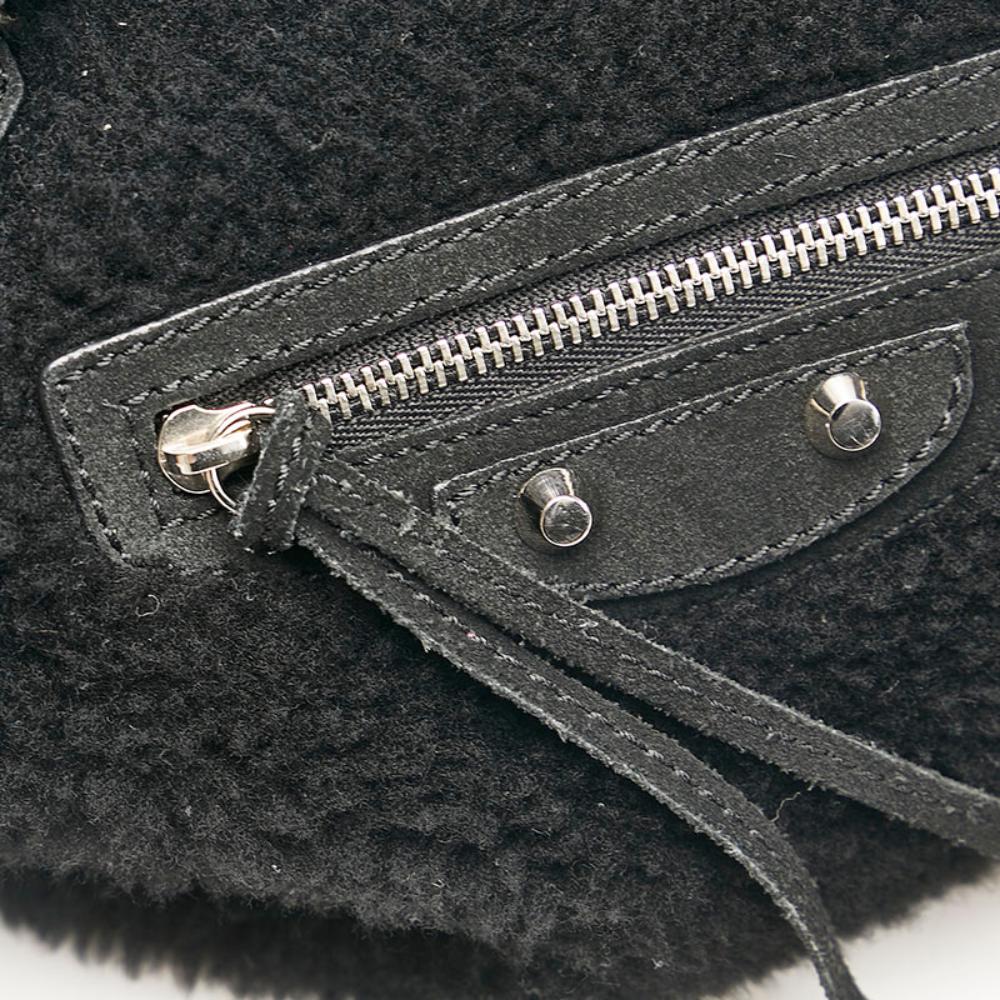 Black Leather Balenciaga Tote