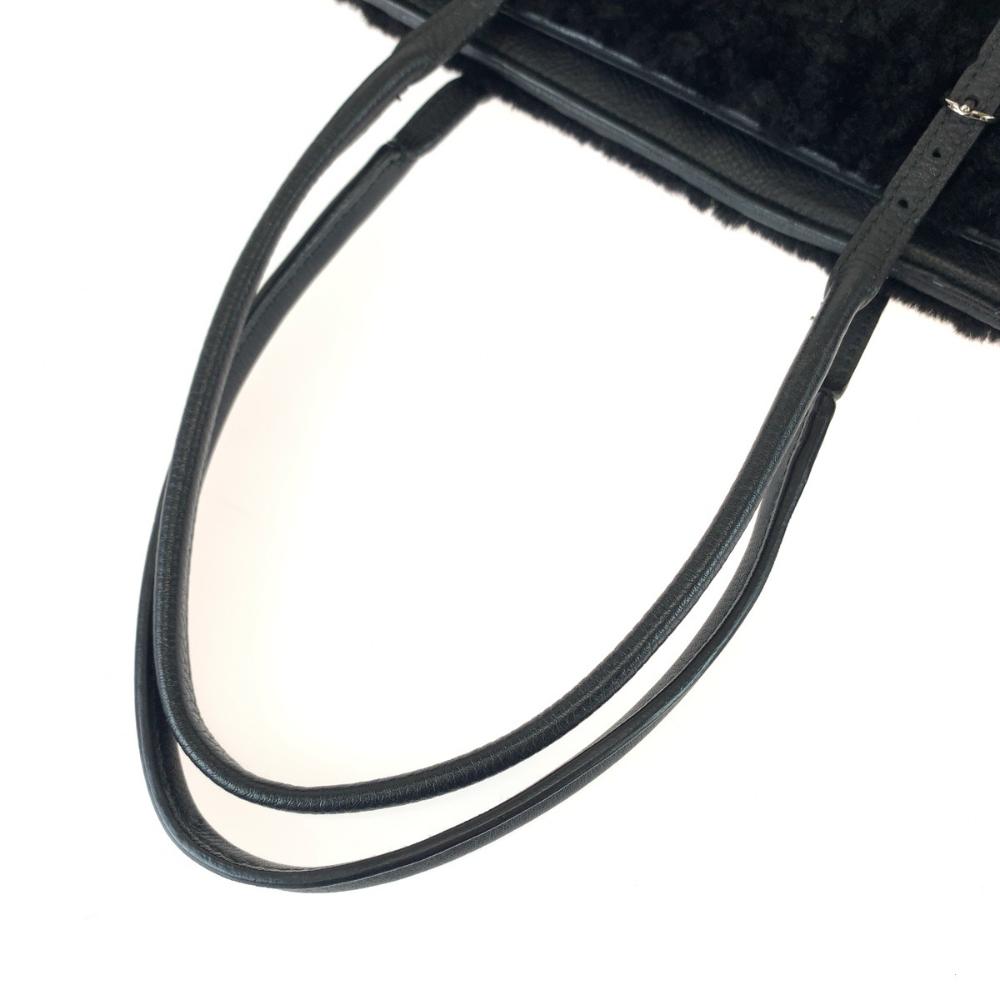 Black Leather Balenciaga Tote