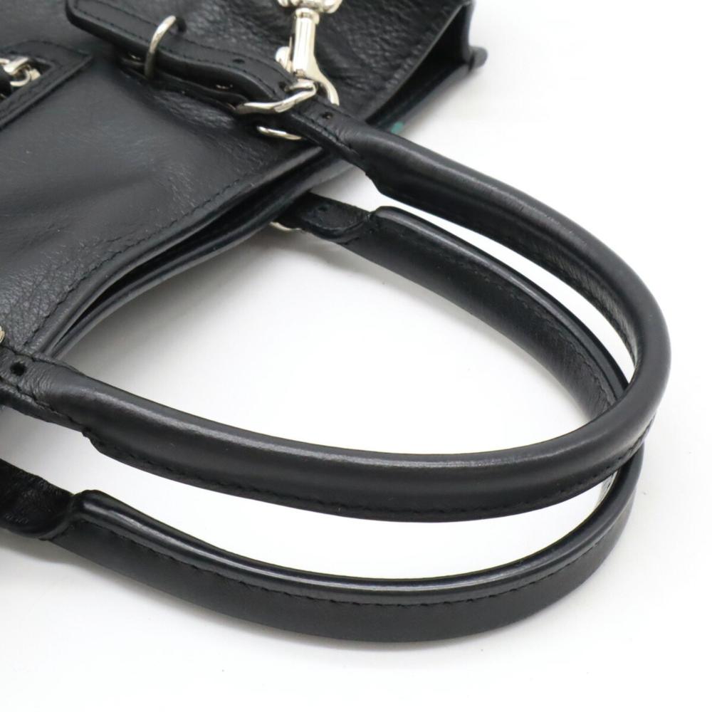 Black Leather Balenciaga Shoulder Bag