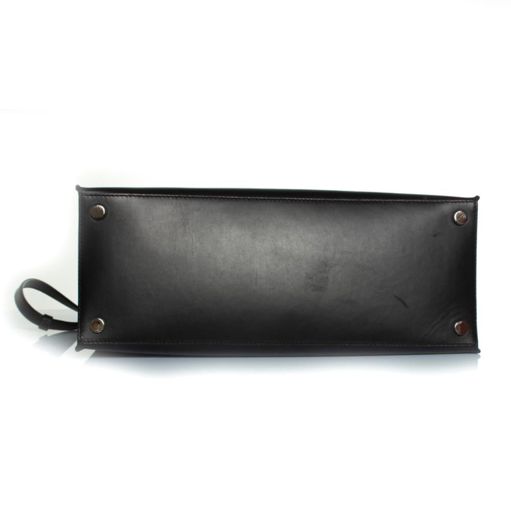 Black Leather Balenciaga Tote