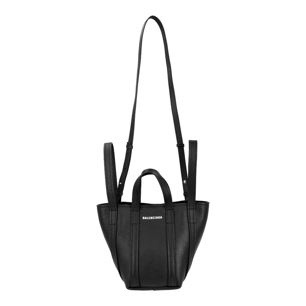Black Leather Balenciaga Tote