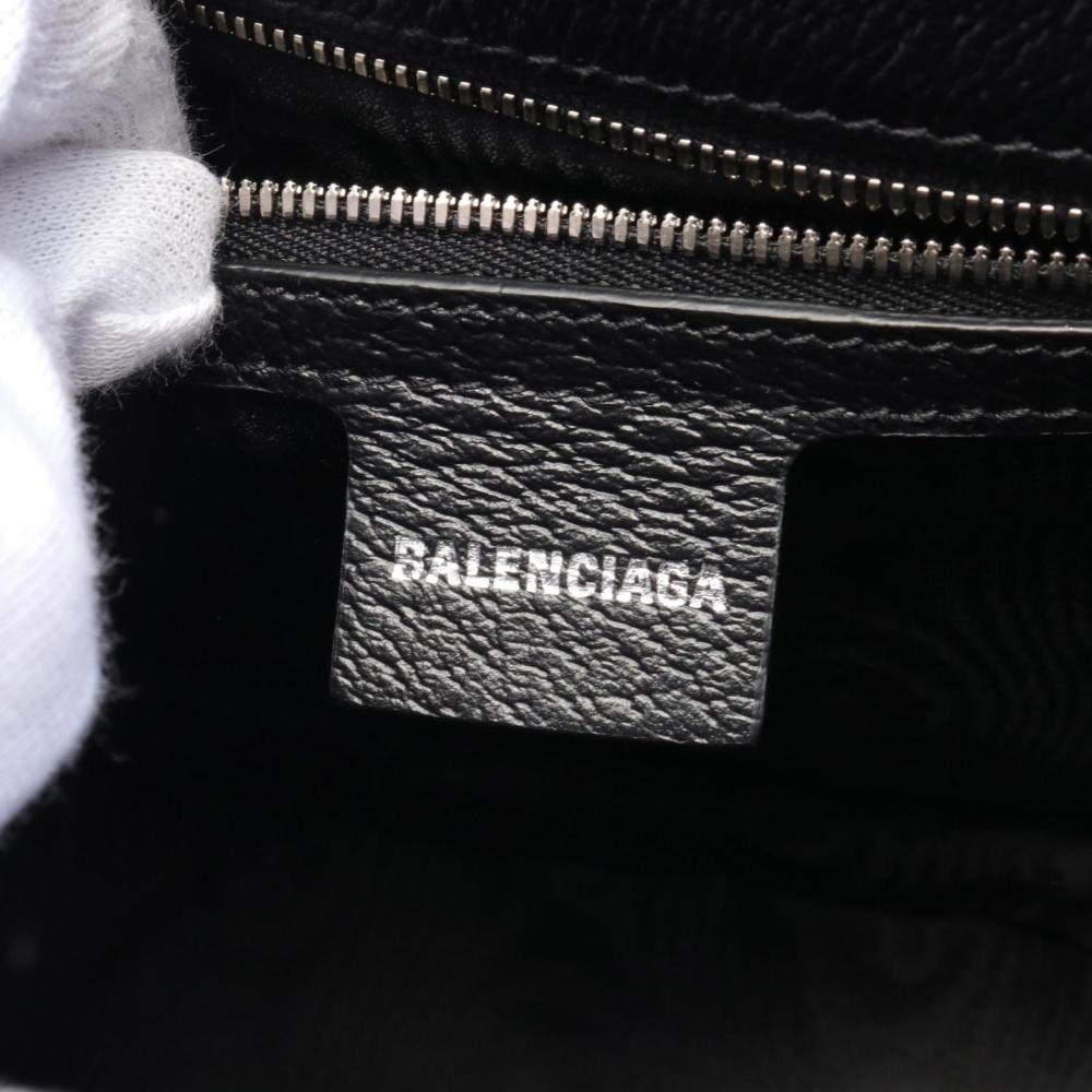 Black Leather Balenciaga Shoulder Bag