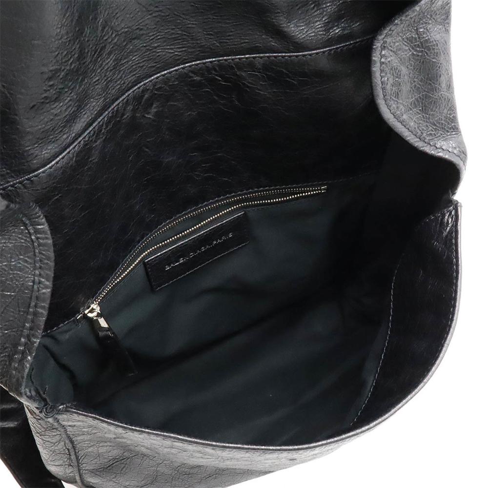 Black Leather Balenciaga Shoulder Bag