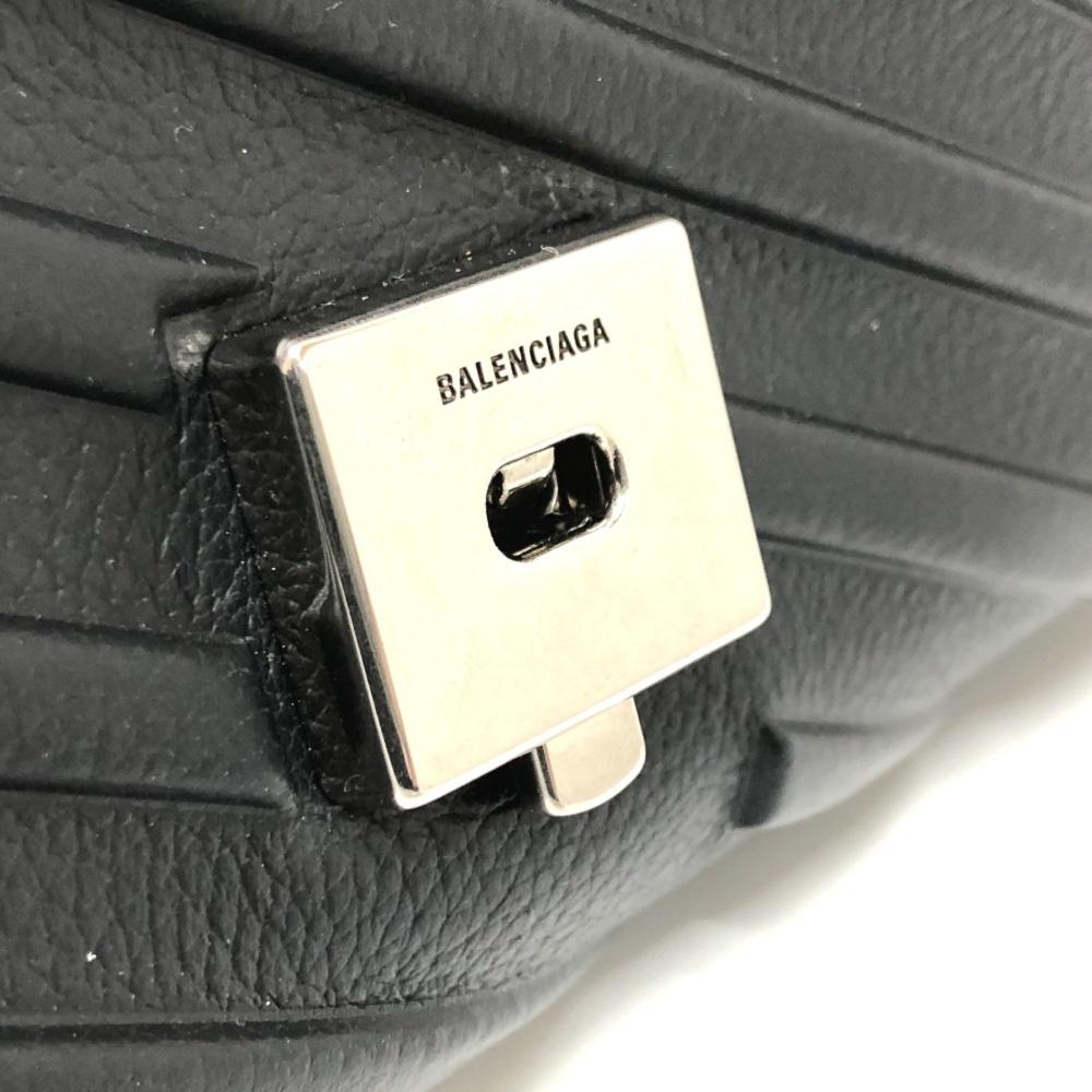 Black Leather Balenciaga Shoulder Bag