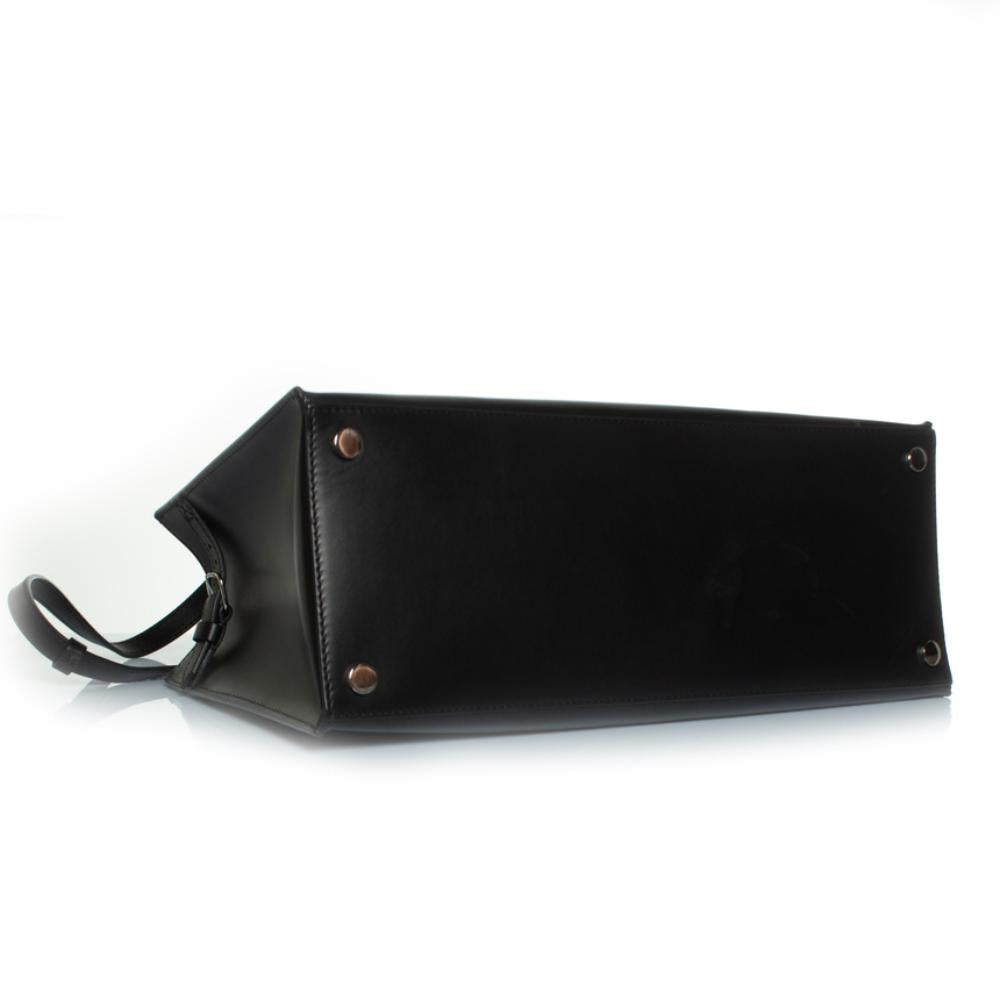 Black Leather Balenciaga Tote