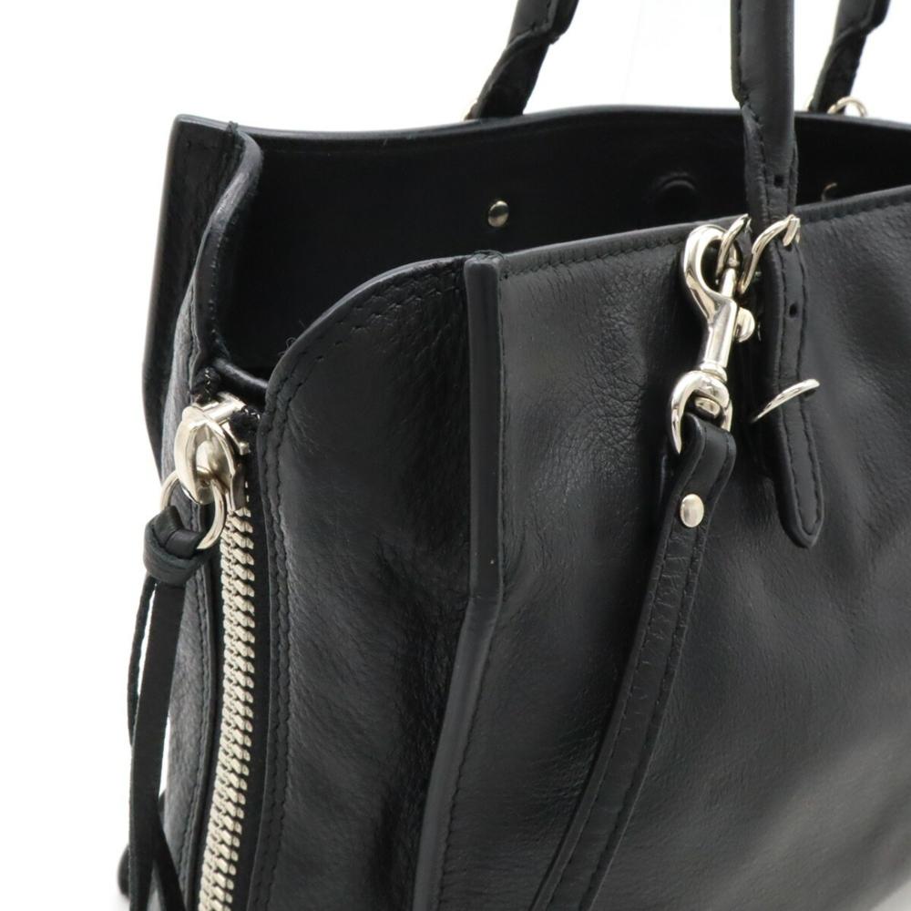 Black Leather Balenciaga Shoulder Bag