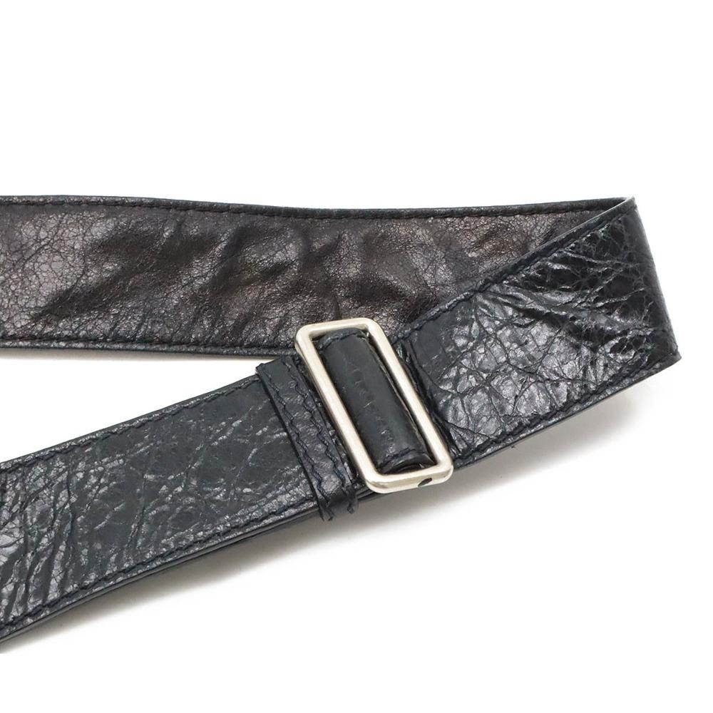 Black Leather Balenciaga Shoulder Bag