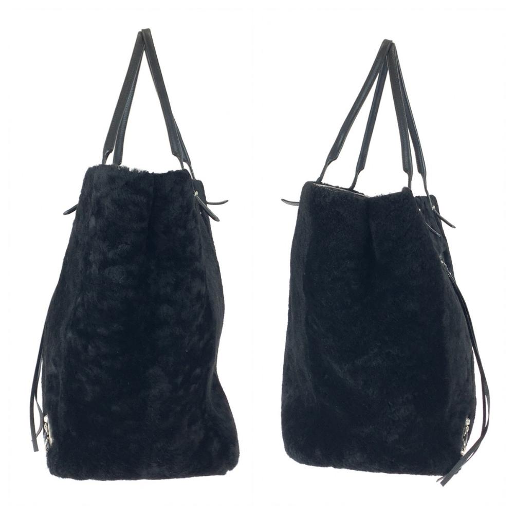 Black Leather Balenciaga Tote