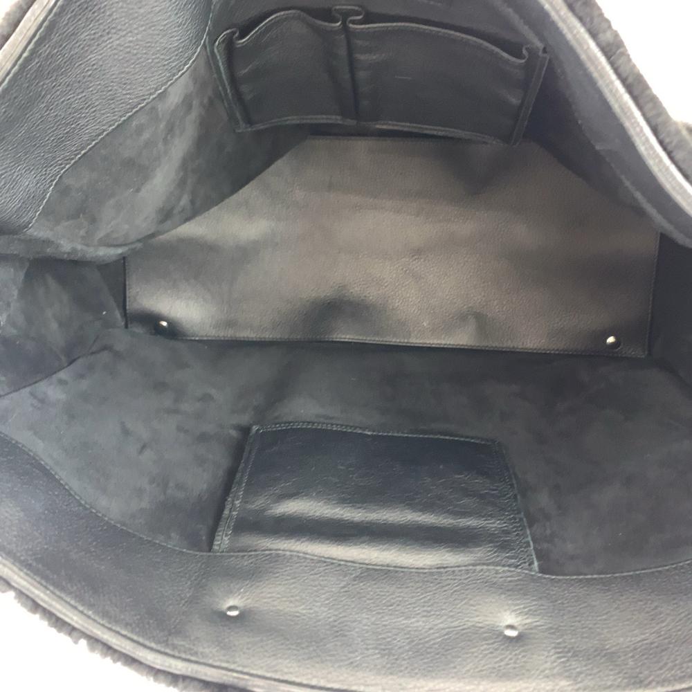Black Leather Balenciaga Tote