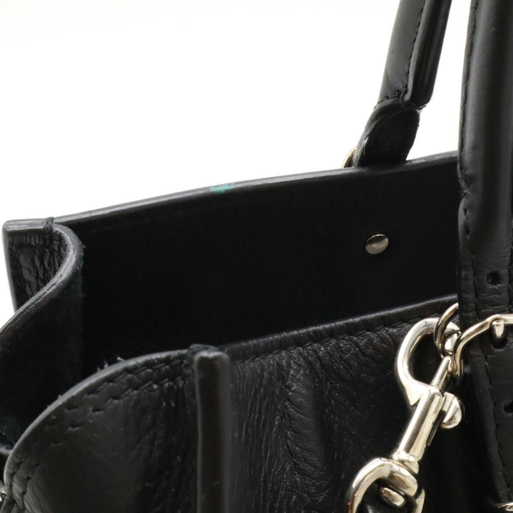 Black Leather Balenciaga Shoulder Bag