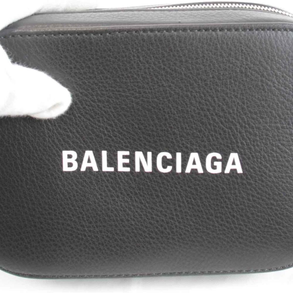 Black Leather Balenciaga Shoulder Bag