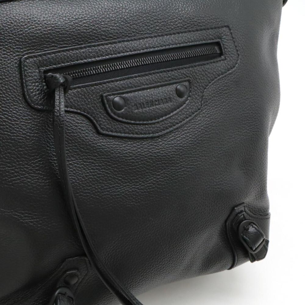 Black Leather Balenciaga Shoulder Bag