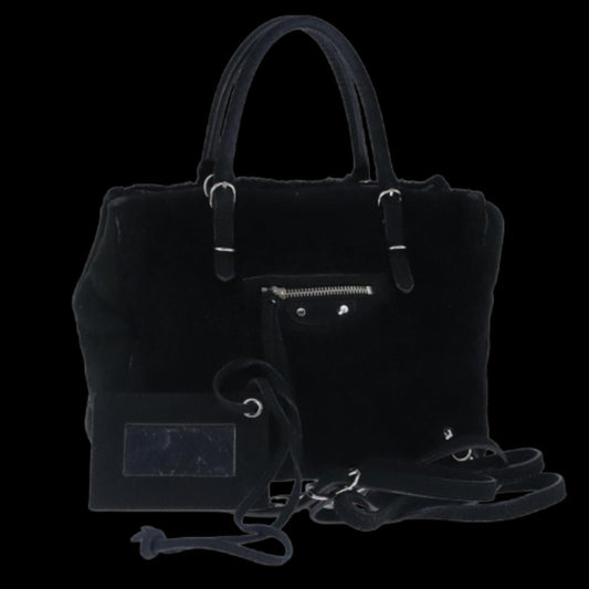 Black Suede Balenciaga Handbag
