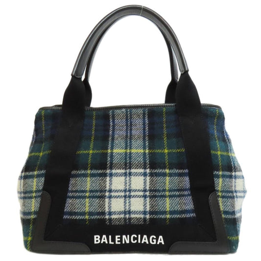 Black Wool Balenciaga Cabas