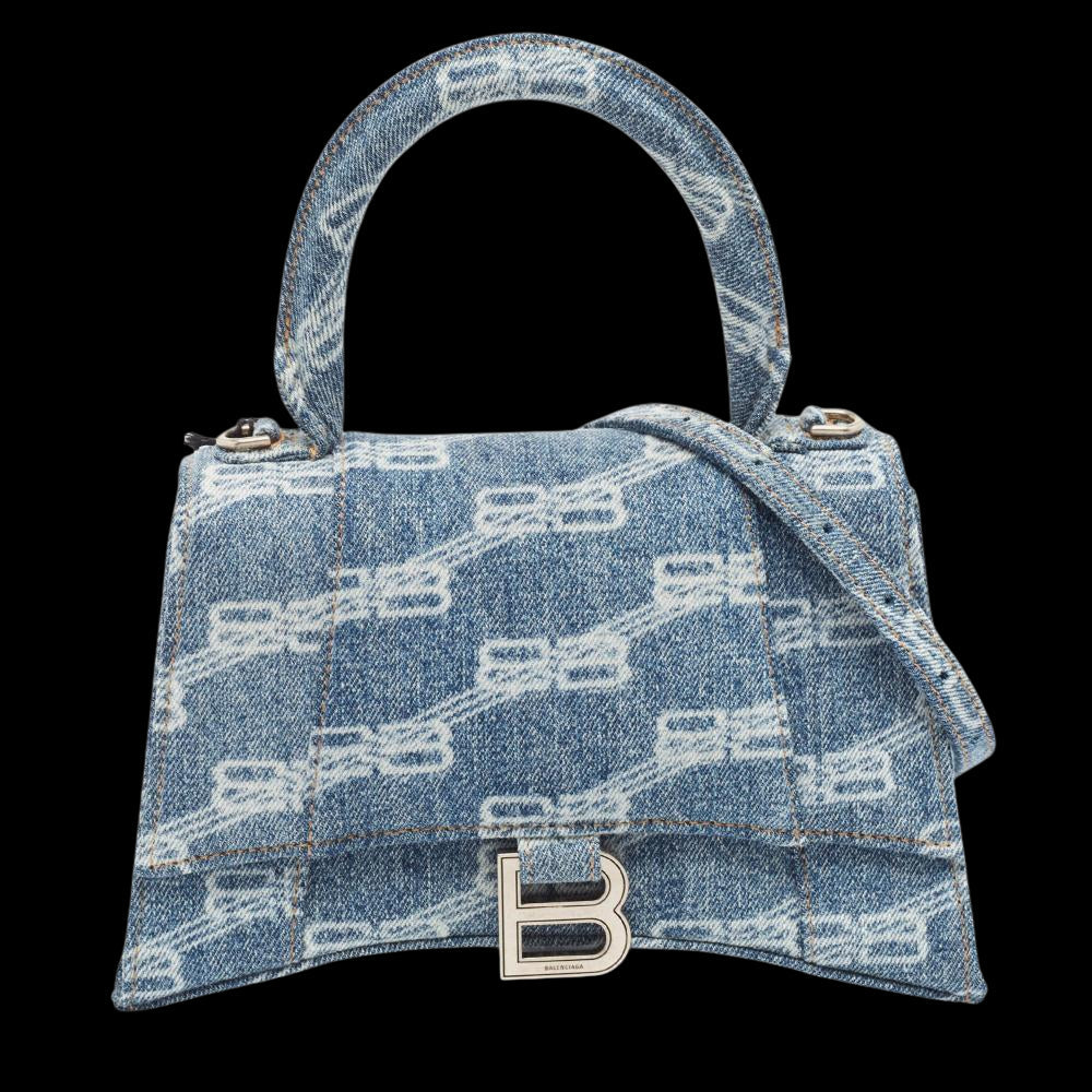 Blue Denim Balenciaga Hourglass