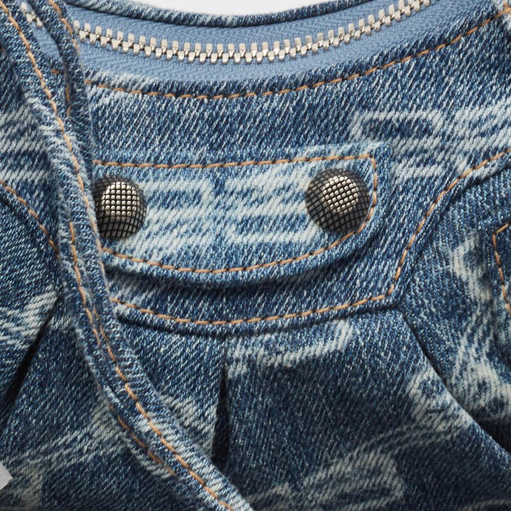 Blue Denim Balenciaga Shoulder Bag