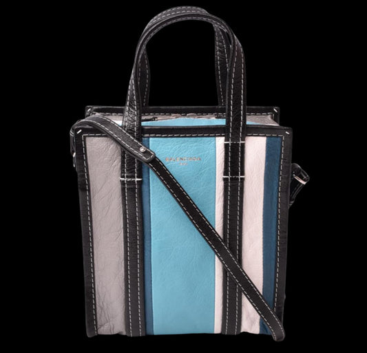 Blue Leather Balenciaga Handbag