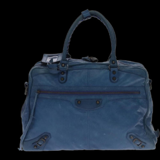 Blue Leather Balenciaga Handbag