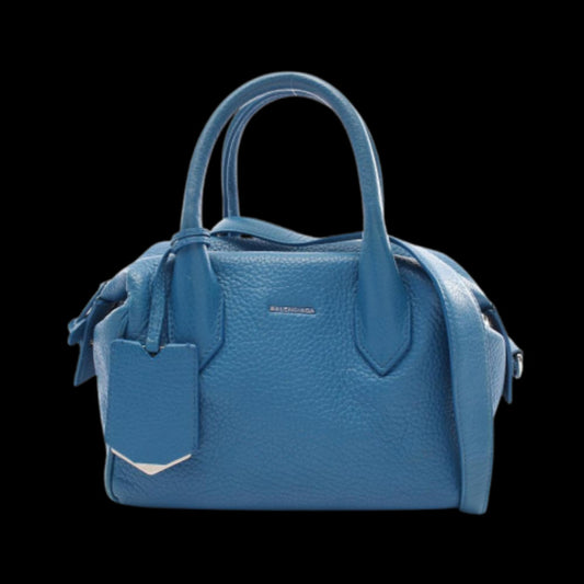 Blue Leather Balenciaga Handbag