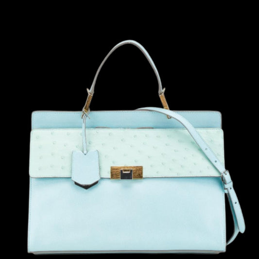 Blue Leather Balenciaga Handbag