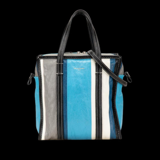 Blue Leather Balenciaga Shopper