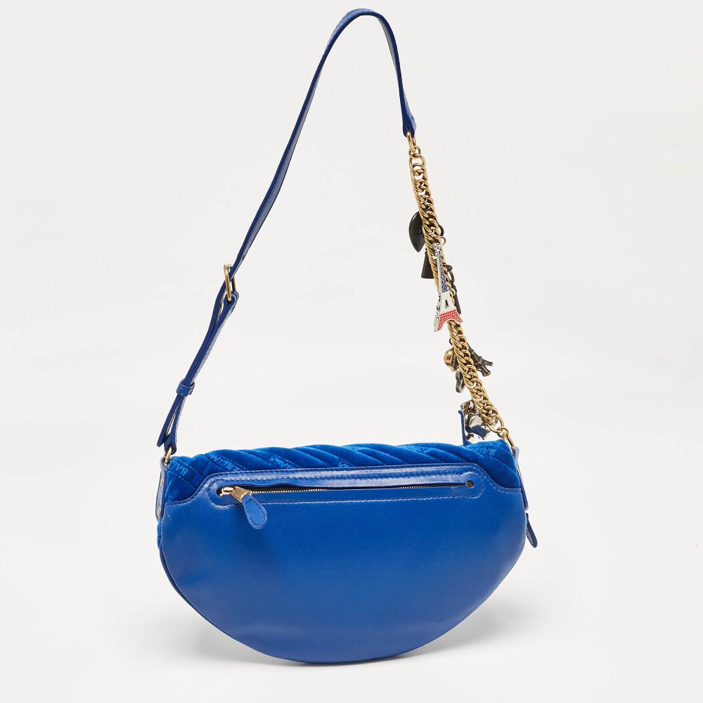 Blue Leather Balenciaga Shoulder Bag