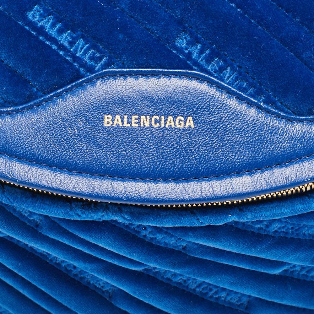 Blue Leather Balenciaga Shoulder Bag