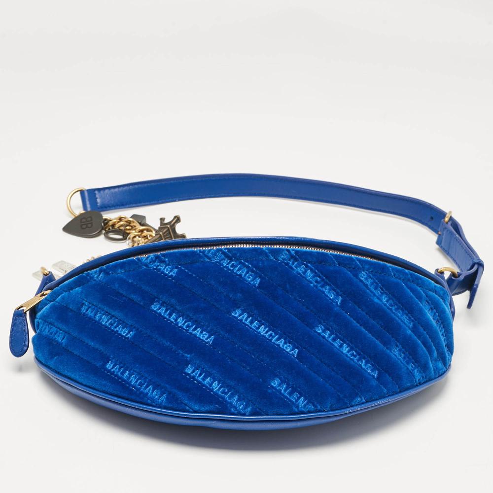 Blue Leather Balenciaga Shoulder Bag