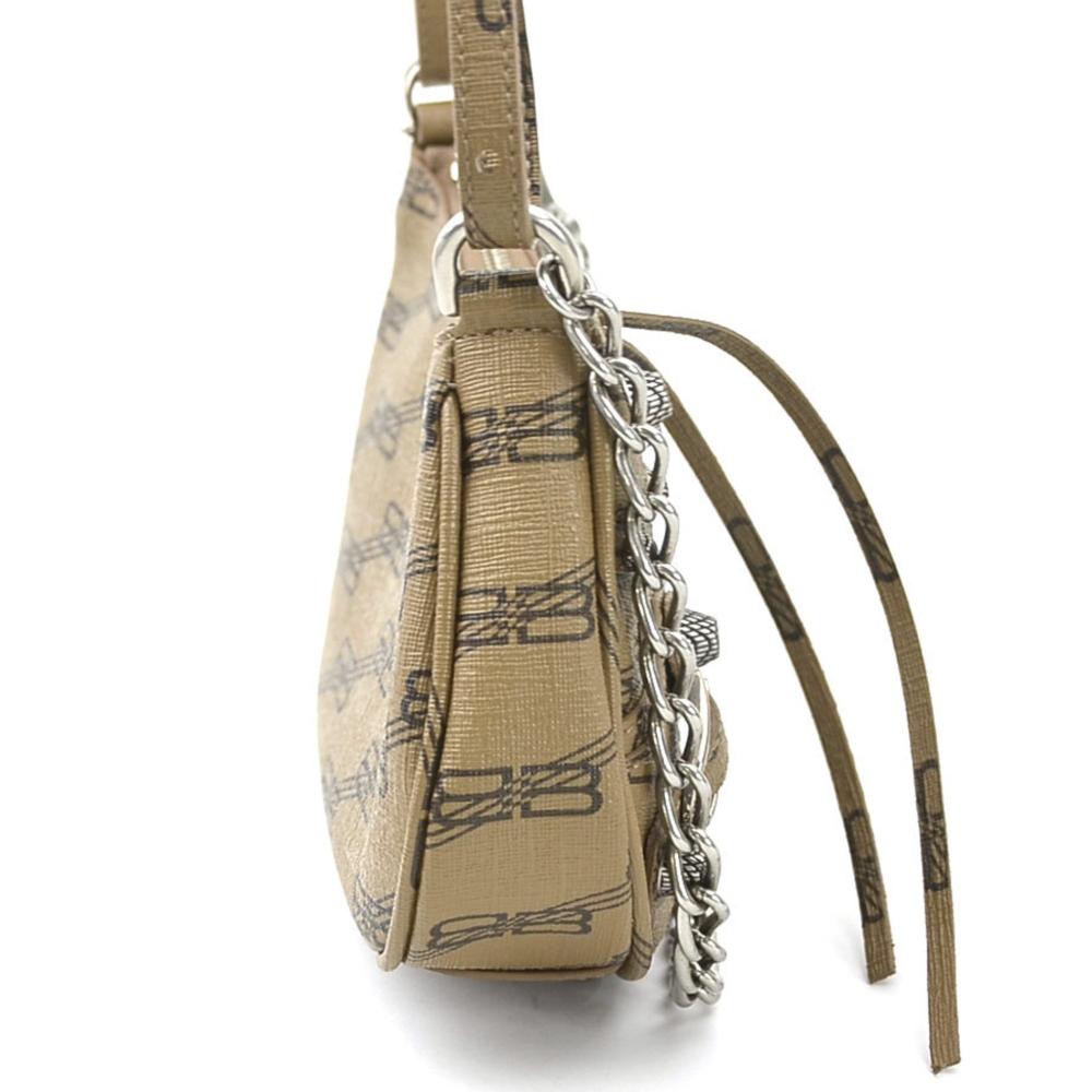 Brown Fabric Balenciaga Shoulder Bag