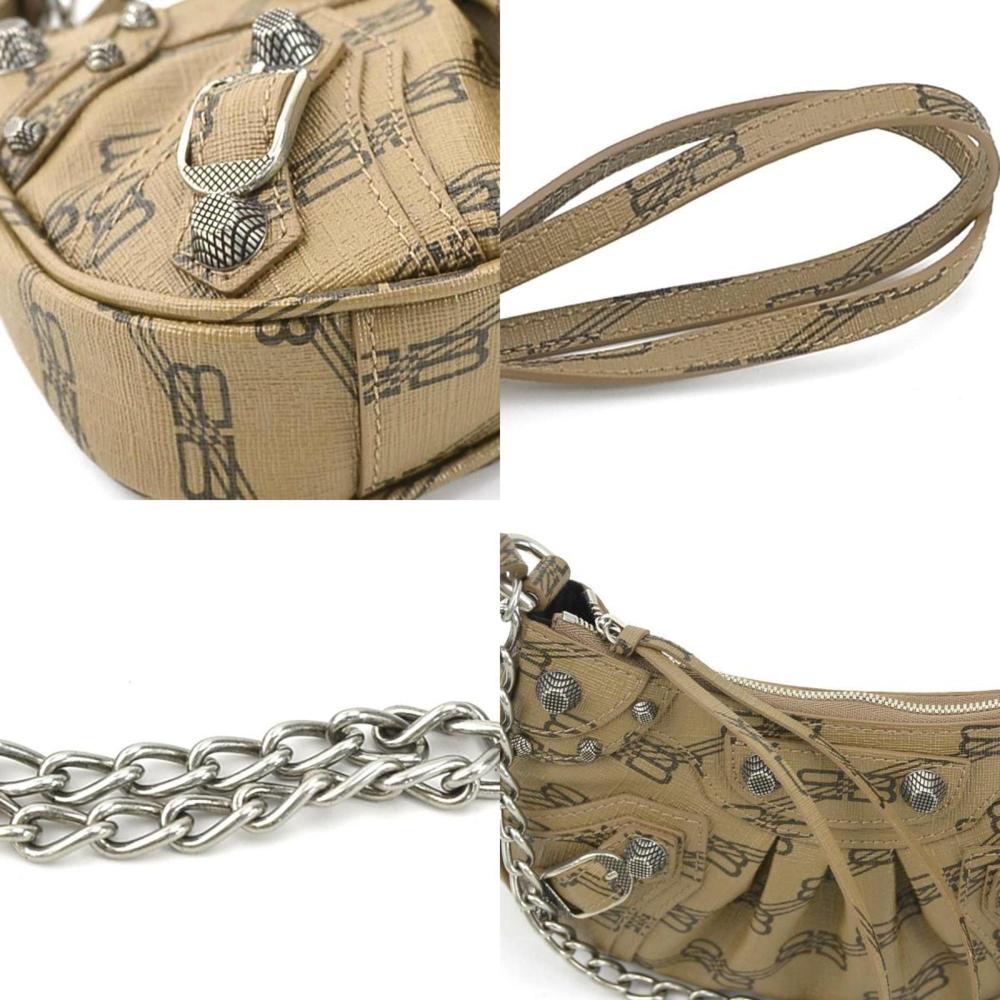 Brown Fabric Balenciaga Shoulder Bag