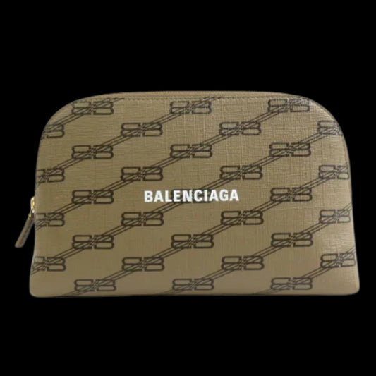 Brown Leather Balenciaga Clutch