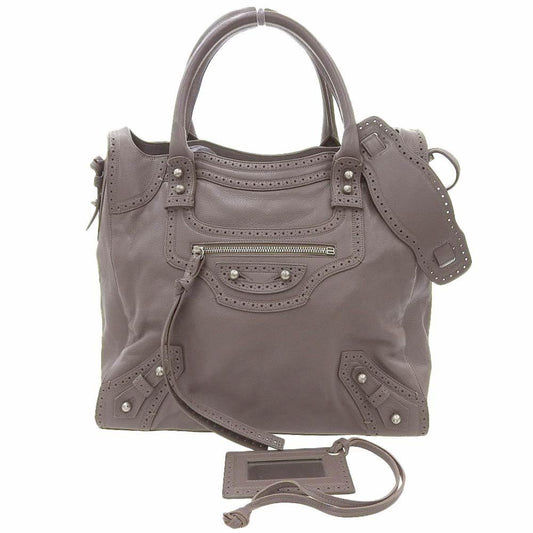 Brown Leather Balenciaga Handbag