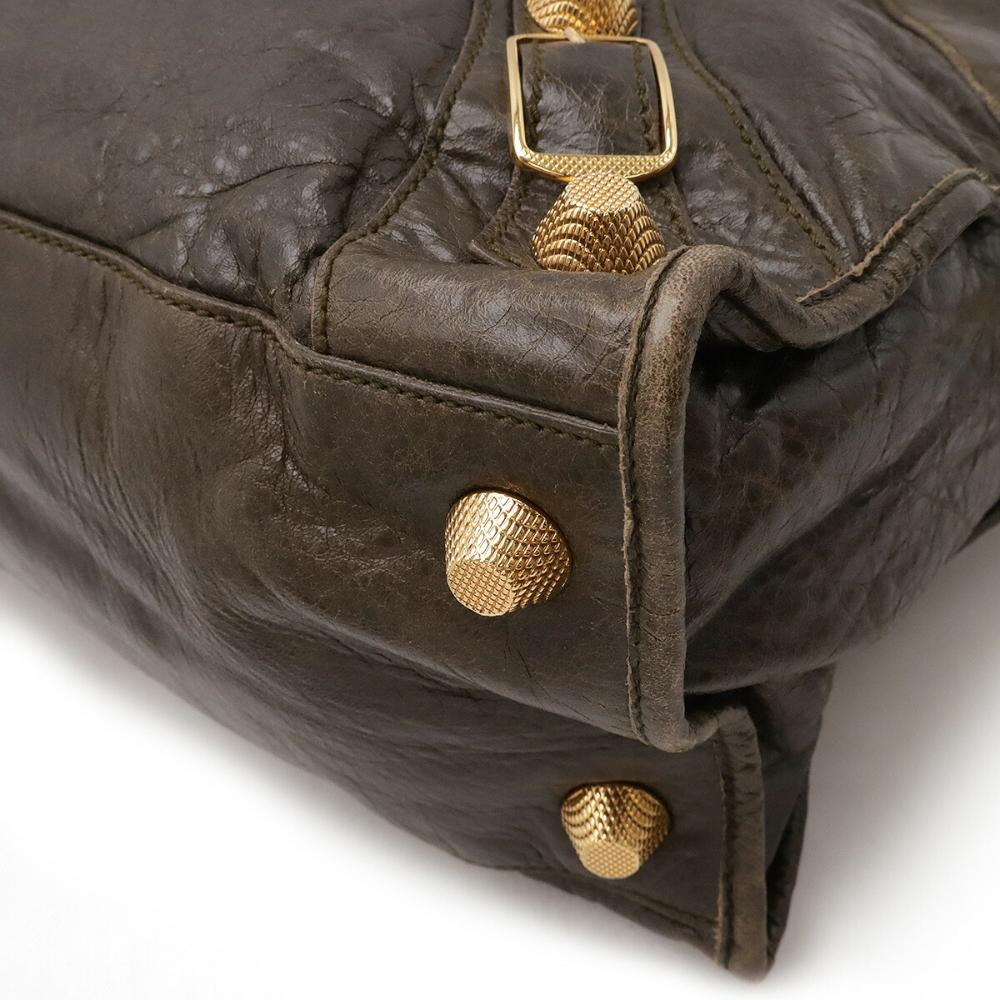 Brown Leather Balenciaga Part Time