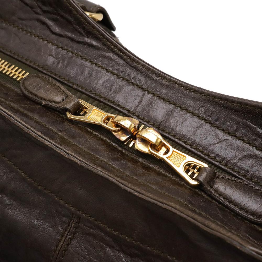 Brown Leather Balenciaga Part Time