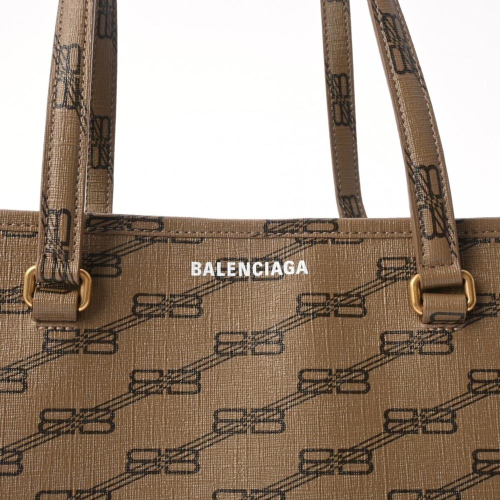 Brown Plastic Balenciaga Shopper