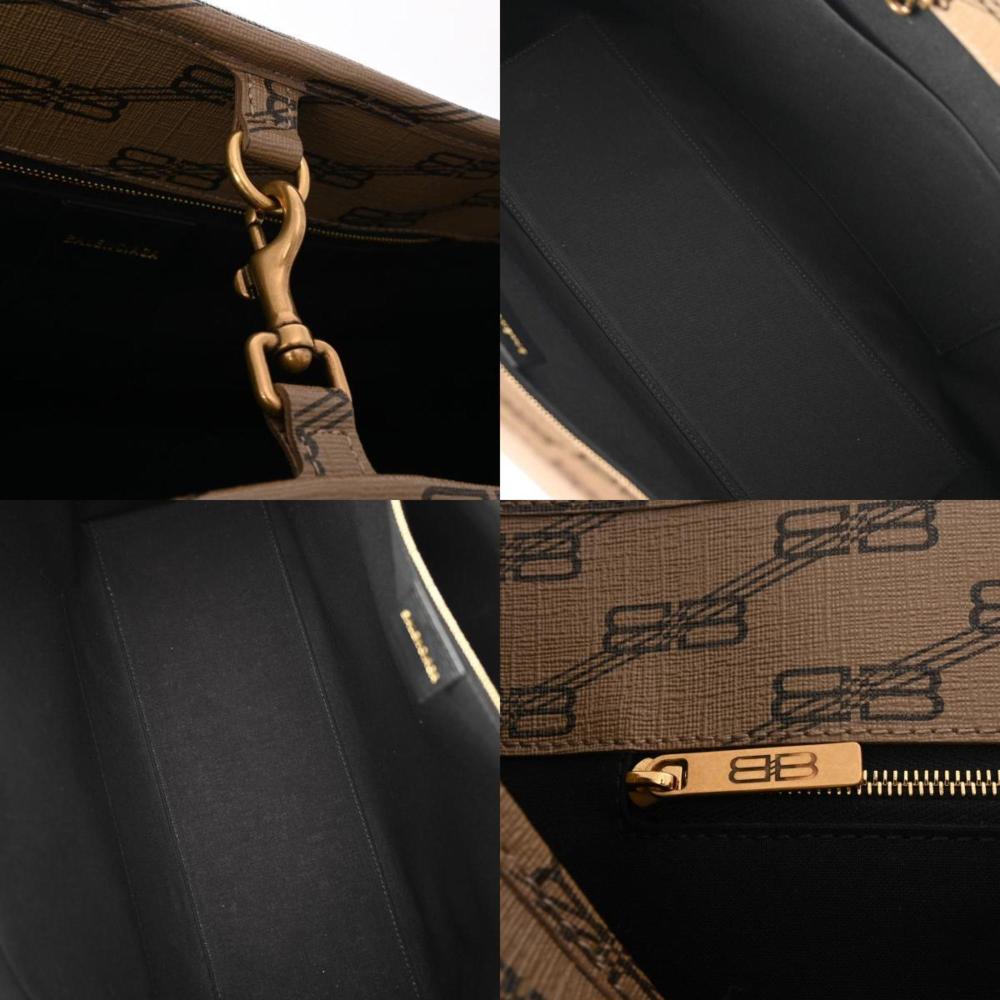 Brown Plastic Balenciaga Shopper
