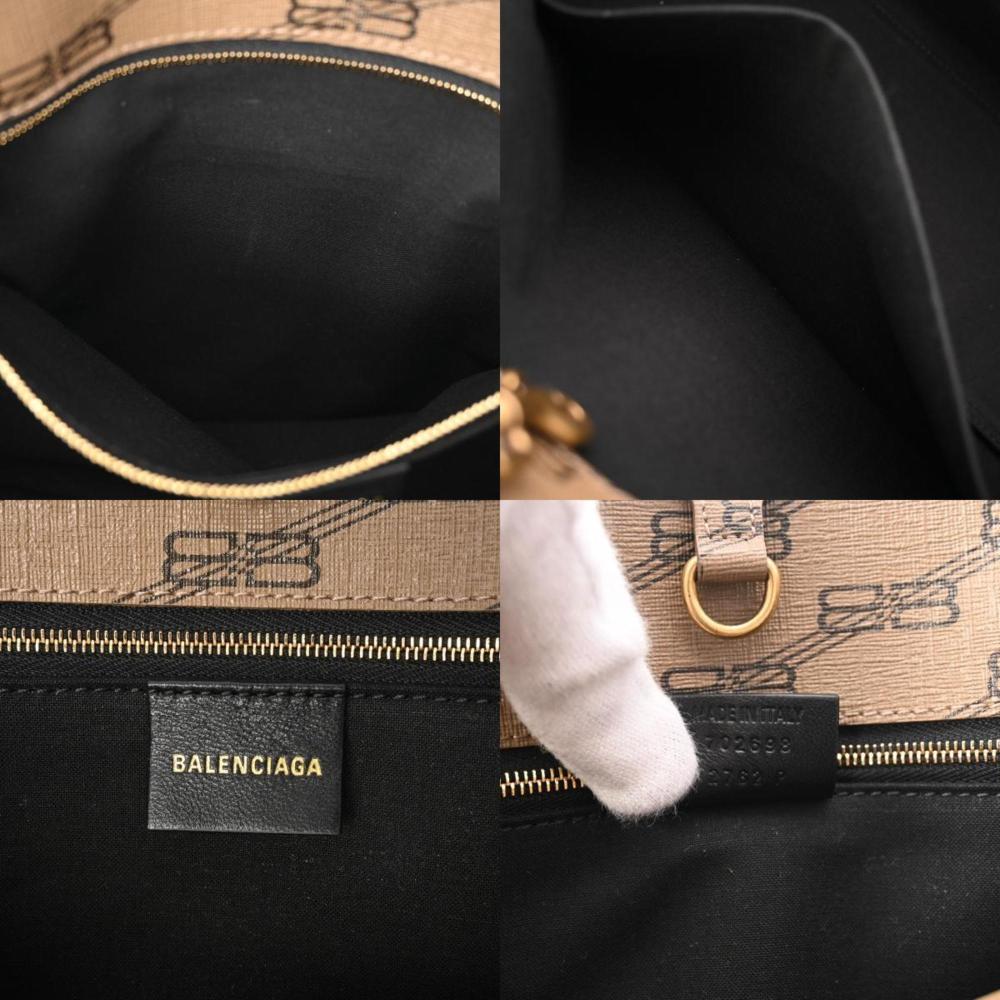 Brown Plastic Balenciaga Shopper