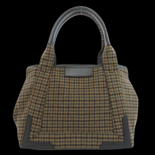 Brown Wool Balenciaga Cabas