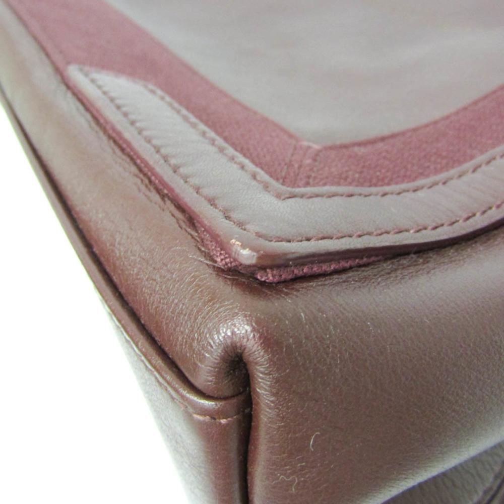 Burgundy Leather Balenciaga Cabas