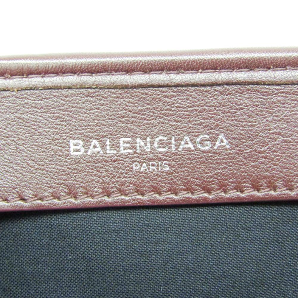 Burgundy Leather Balenciaga Cabas