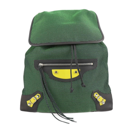 Green Fabric Balenciaga Backpack