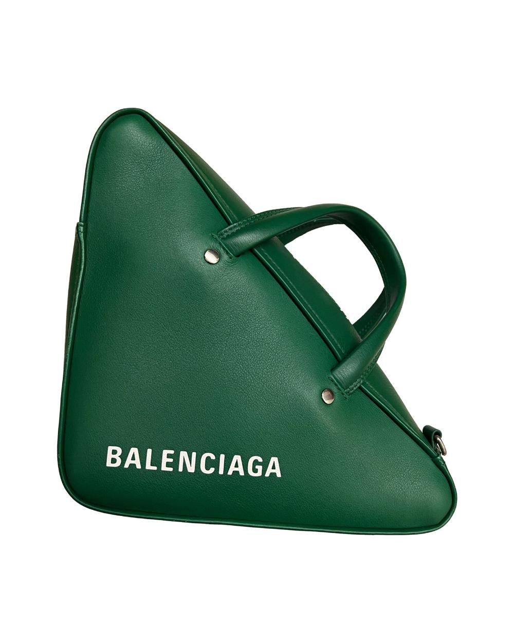 Green Leather Balenciaga Handbag