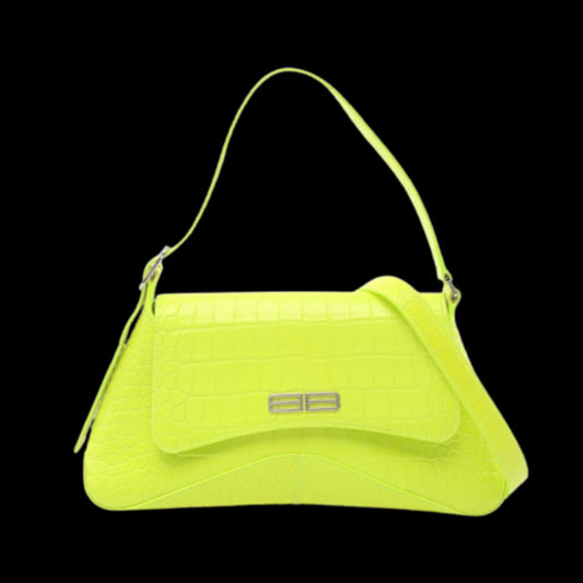 Green Leather Balenciaga Crossbody Bag