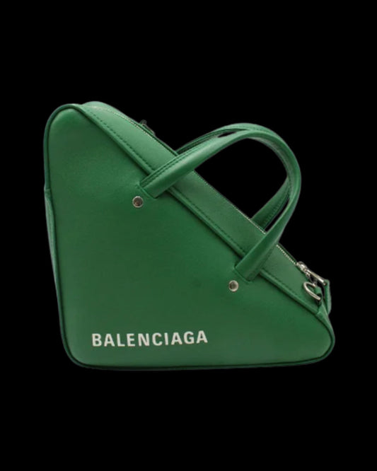Green Leather Balenciaga Handbag