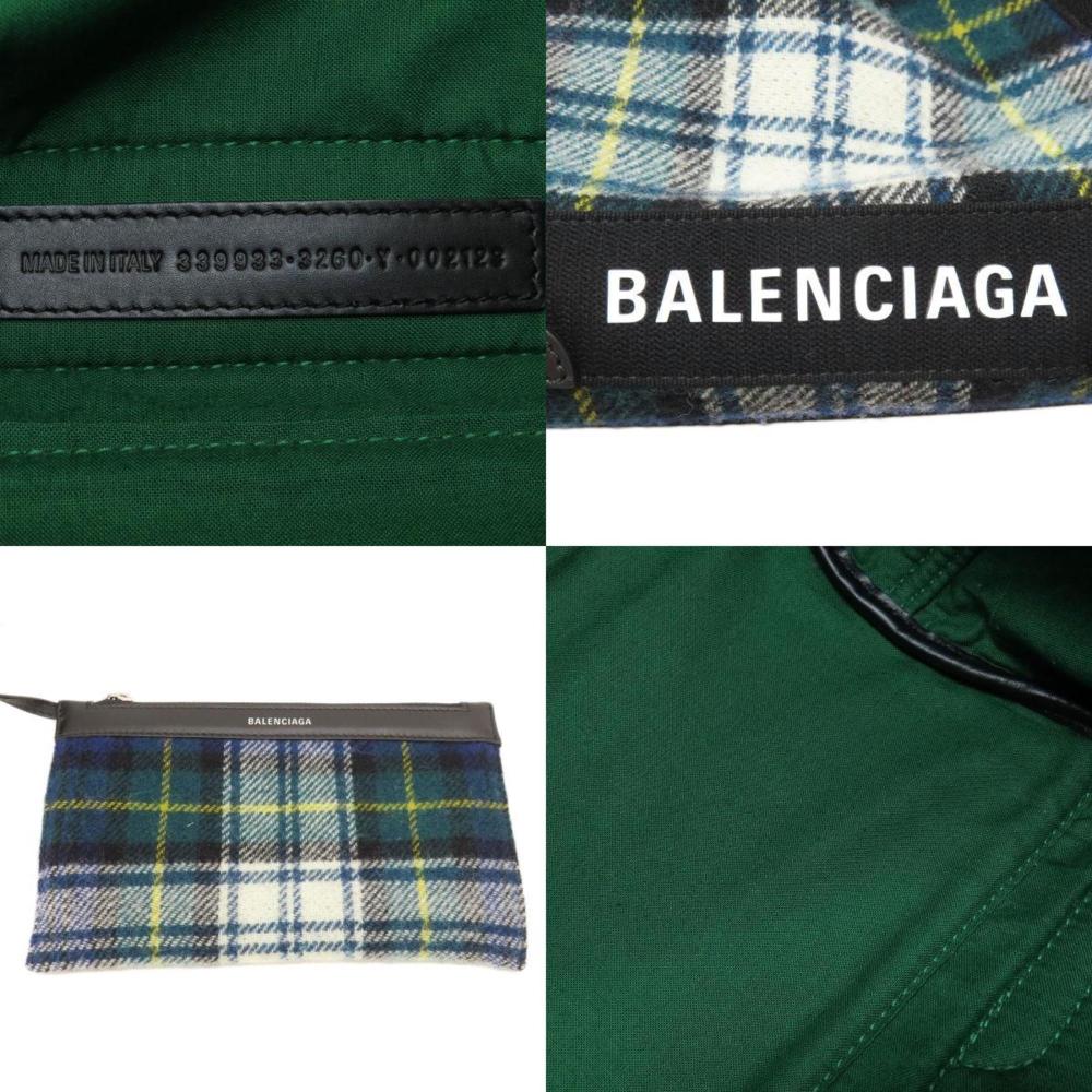 Green Wool Balenciaga Cabas