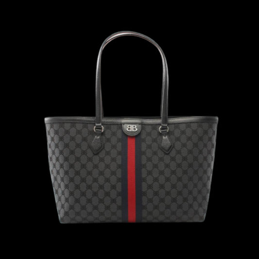 Grey Canvas Balenciaga Tote