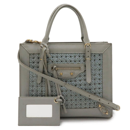 Grey Fabric Balenciaga Tote