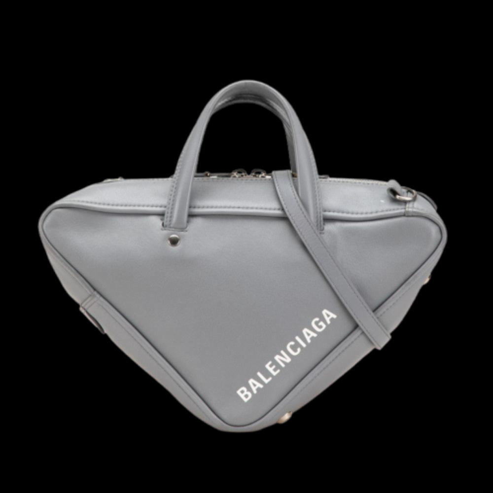 Grey Leather Balenciaga Shoulder Bag