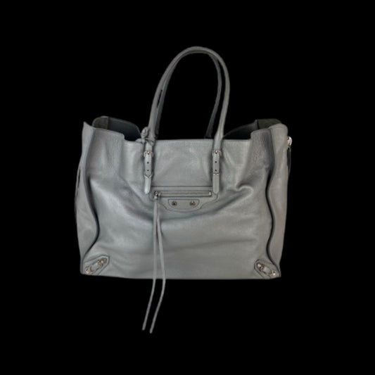 Grey Leather Balenciaga Shoulder Bag